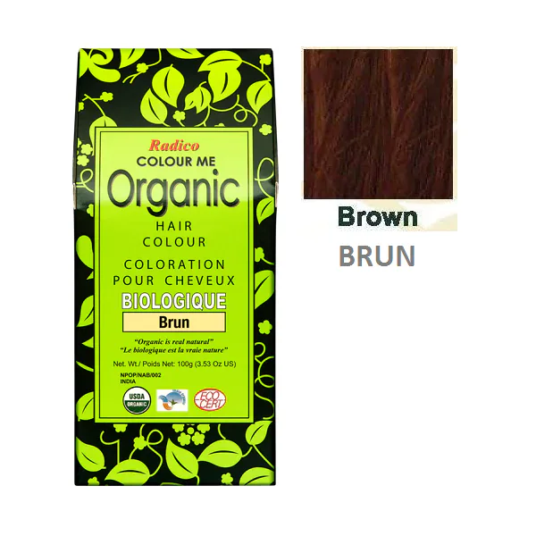 COLORATION VÉGÉTALE BIO BRUN – BROWN – 100G