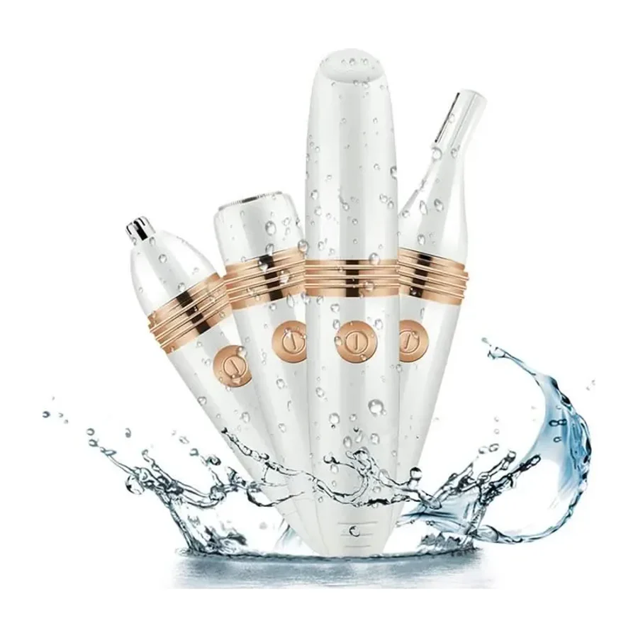 Épilateur Précision Sourcil Rechargeable 2 en 1 : épilateur de sourcils et épilateur visage et corps