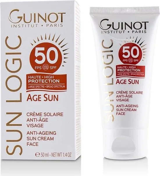 GUINOT SUN LOGIC CREME SOLAIRE ANTI AGE VISAGE SPF50 50ML