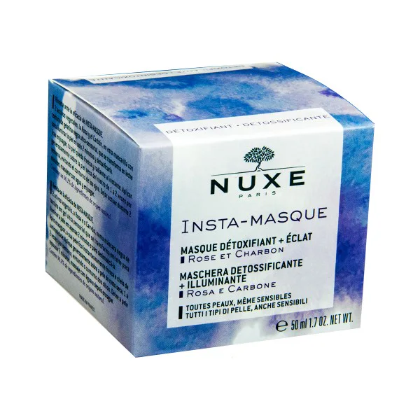 NUXE INSTA-MASQUE DETOXIFIANT+ECLAT ROSE ET CHARBON 50ML