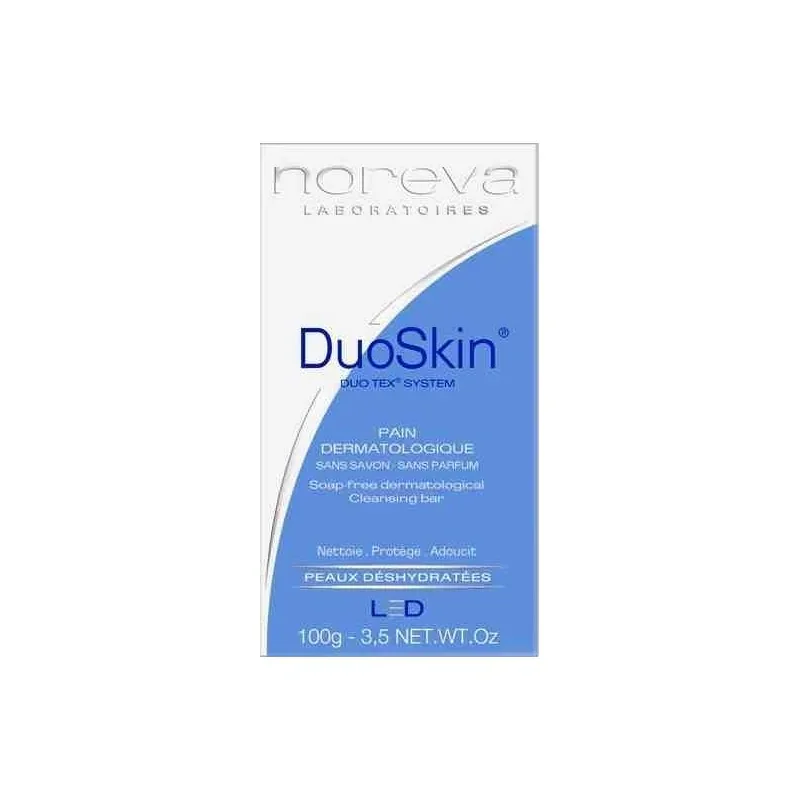 NOREVA DUOSKIN PAIN DERMATOLOGIQUE 100G SOIN PROTECTEUR DES PEAUX FRAGILES, SÈCHES OU RÉACTIVES