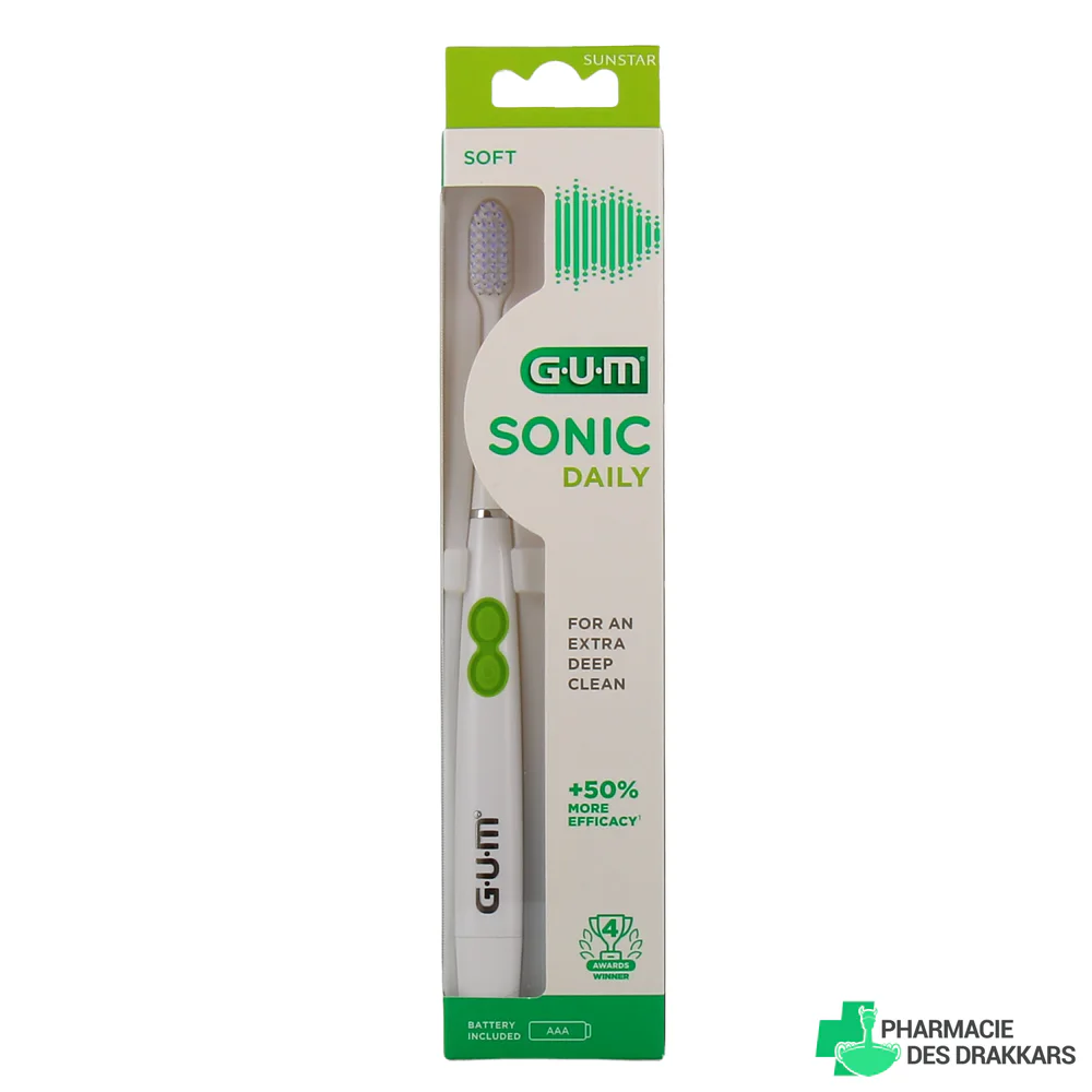 GUM BROSSE A DENT Sonic Daily à pile -…
