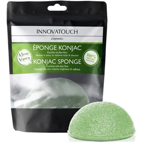 INNOVATOUCH ÉPONGE KONJAC ENRICHIE EN ALOE VERA