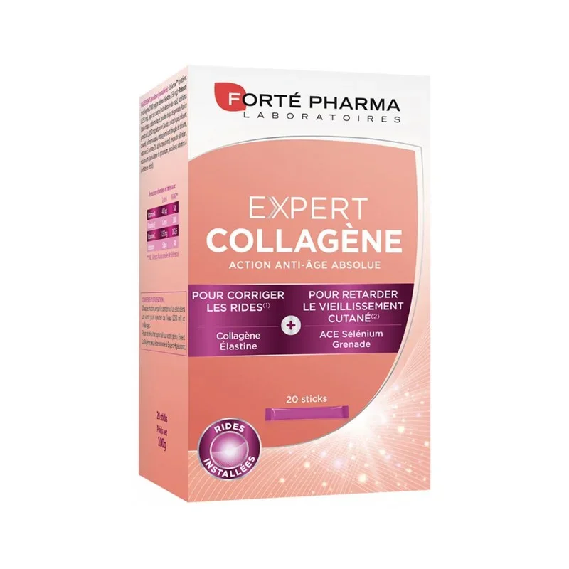 FORTE PHARMA EXPERT COLLAGÈNE ACTION ANTI ÂGE ACBOLUE 20 STICKS