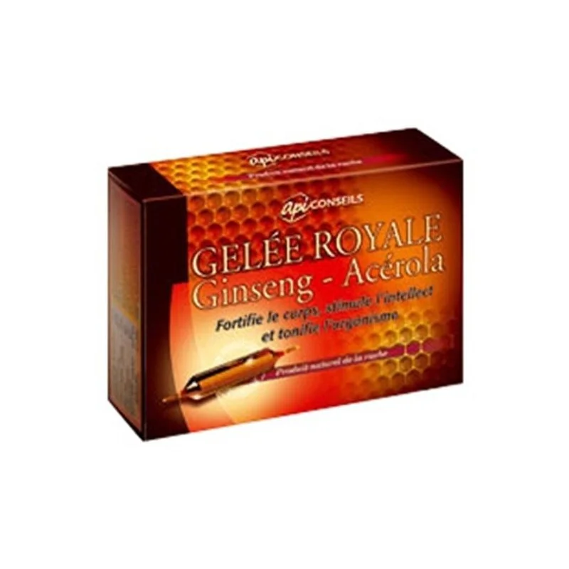 GELEE ROYALE GINSENG-ACEROLA 20 AMPOULES