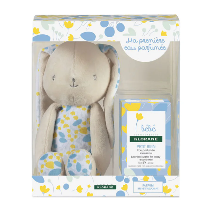 COFFRET EAU DE PARFUM BÉBÉ 50ML + LAPIN BLEU OFFERT