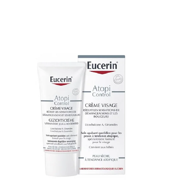 EUCERIN ATOPICONTROL CREME VISAGE 50ML TUBE