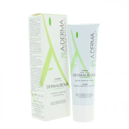A-derma Dermalibour+ Crème Reparatrice Visage et Corps Apaisante de Ducray 50ml