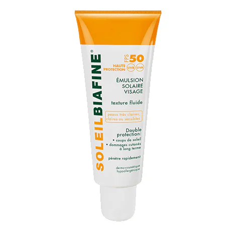 BIAFINE EMULSION SOLAIRE VISAGE SPF 50+ 50 ML