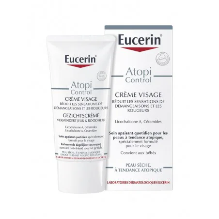 EUCERIN ATOPICONTROL CRÈME VISAGE CALMANTE 12% OMÉGA 50 ML