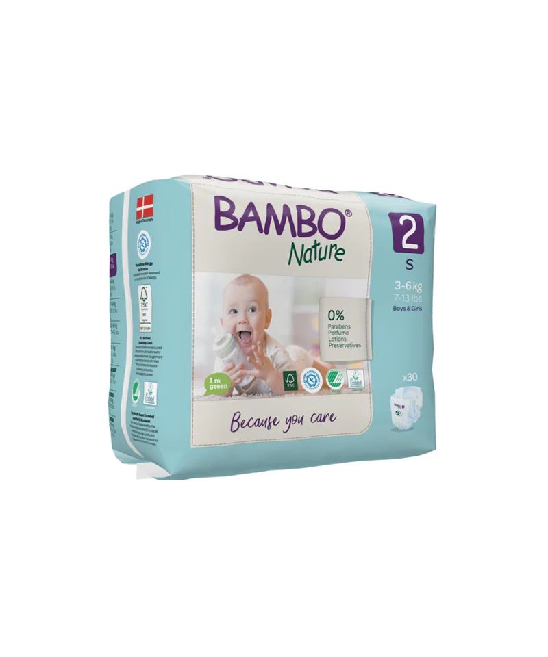 Bambo Nature 2, couches S 3-6kg/30un