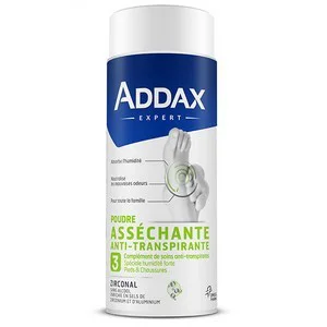 ADDAX Zirconal Poudre asséchante anti-transpirante pieds 75g