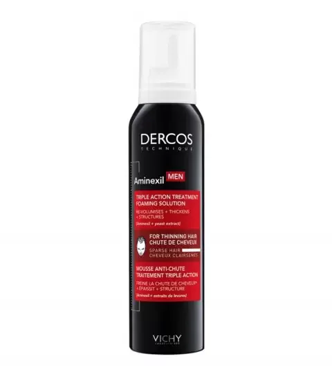 DERCOS AMINEXIL MEN TRIPLE ACTION MOUSSE ANTI CHUTE 150 ML