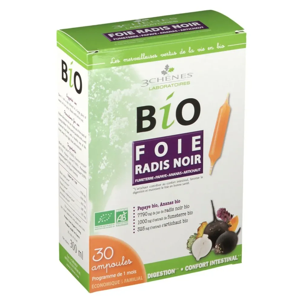 BIO FOIE RADIS NOIR 30 AMPOULES