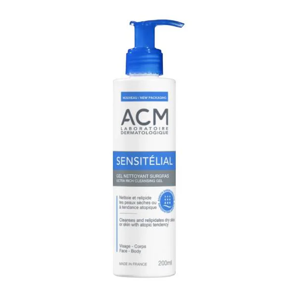 ACM SENSITELIAL GEL NETTOYANT SURGRAS 200ML