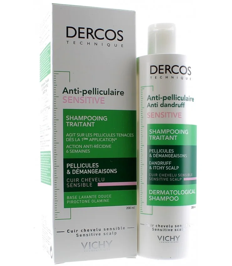 DERCOS SHAMPOOING ANTI-PELLICULAIRE SENSITIVE 200ML