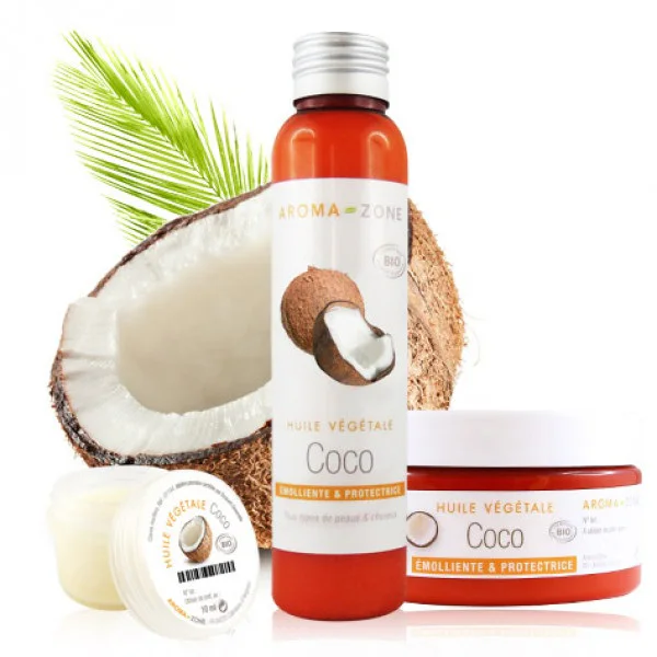 *HUILE VÉGÉTALE DE COCO BIO – AROMA ZONE