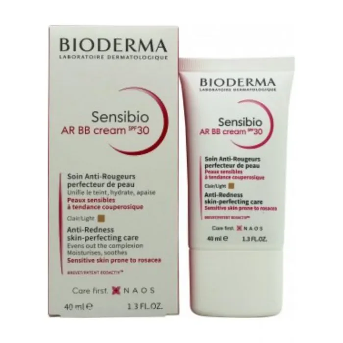 BIODERMA SENSIBIO AR BB CREAM CLAIR SOIN ANTI-ROUGEURS SPF30 PERFECTEUR DE PEAU 40 ML
