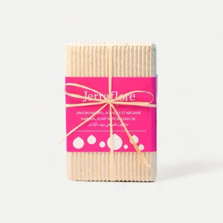 JERRAFLORE PAIN A L’ARGANE 100G SAVON NATUREL, VISAGE ET CORPS