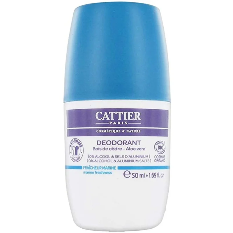 CATTIER DÉODORANT ALOE VERA FRAÎCHEUR MARINE BIO 50ML
