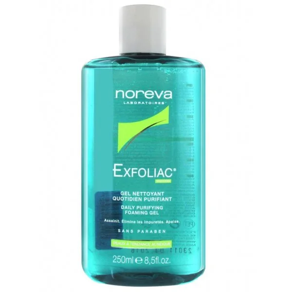 NOREVA EXFOLIAC GEL NETTOYANT QUOTIDIEN PURIFIANT 250 ML