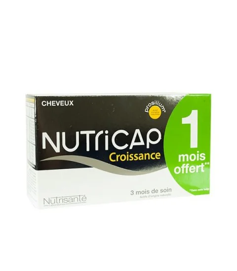 NUTRICAP CROISSANCE 180 GELULES 3 MOIS DE SOIN (1 OFFERT)
