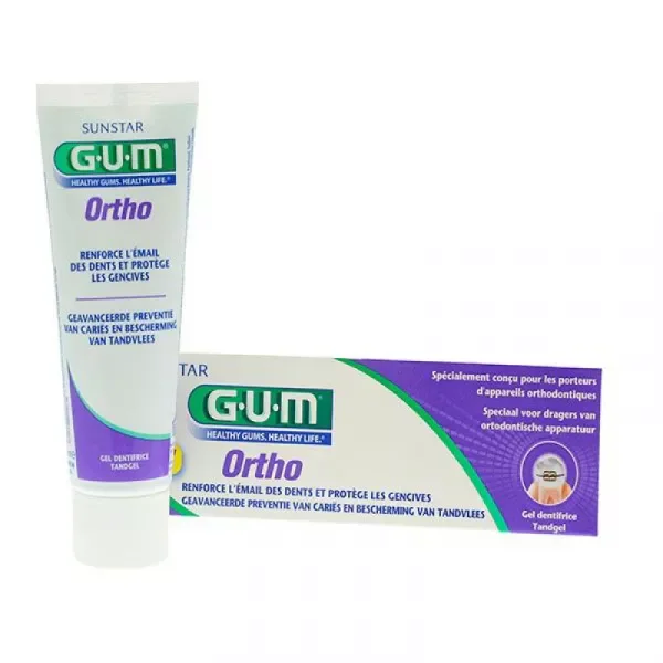 GUM Dentifrice Spécial Ortho. 75ml…