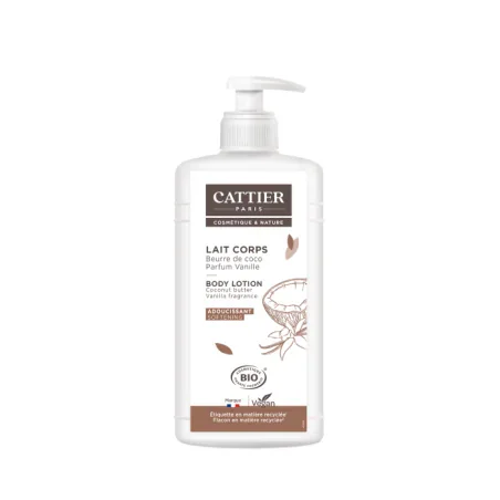 CATTIER LAIT CORPS ADOUCISSANT VANILLE – EXTRAIT DE COCO – 500ML